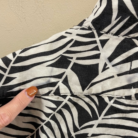 Madewell Easy Camp Shirt in Fern Fronds Size Large - Picture 7 of 16